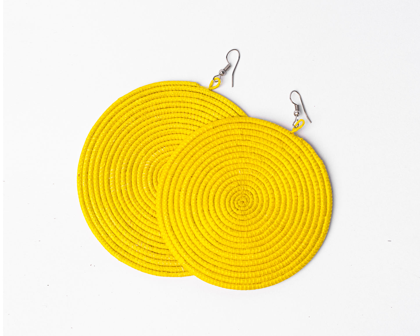 Jalia Spiral Rattan Earrings